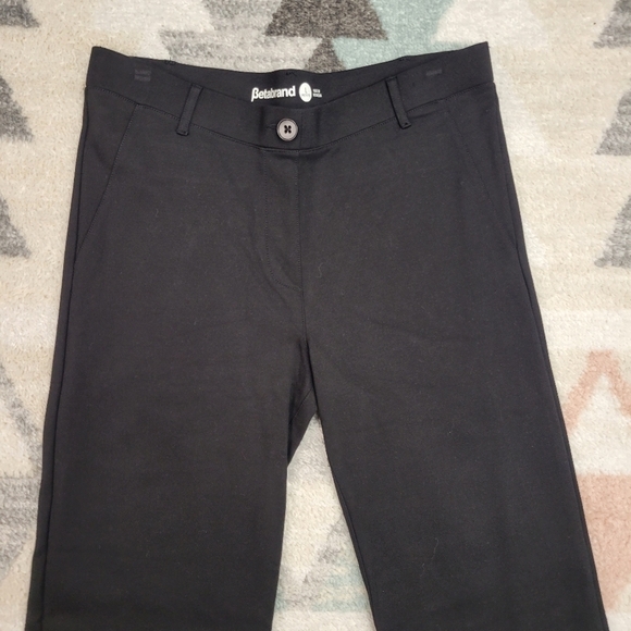 Betabrand Dress Yoga Pant Black Bootcut Pull On W0104 Large PETITE - Picture 4 of 8